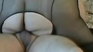 Esipeli SSBBW: llä sukkahousuissa - Big Butt Suomen BBW