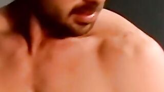 Hung bald amateur cums in mature mans mouth after blowjob