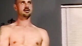 Hung bald amateur cums in mature mans mouth after blowjob