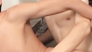 Amateur twink swallows boyfriends cock and takes up the ass