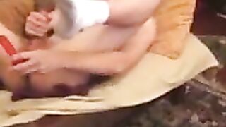 Skinny little twink bitch enjoys playing with his fat pike