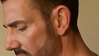 Mature daddy fucks young men while policeman jerks off