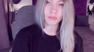 Big tits blonde teen fingers pussy