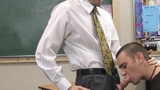 Kinky teacher Wade Warren fucks horny skinny teen missionary