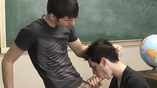 Hot twink Colby London takes thick rock hard cock and moans