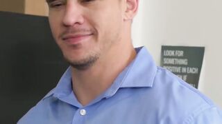 Bully from work receives threesome anal as punishment