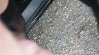 POV video of random prostitute fucking guy for money outdoor