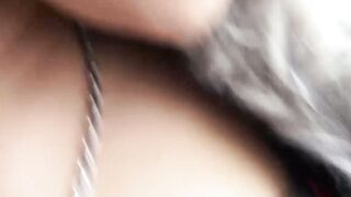 POV video of random prostitute fucking guy for money outdoor