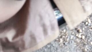 POV video of random prostitute fucking guy for money outdoor