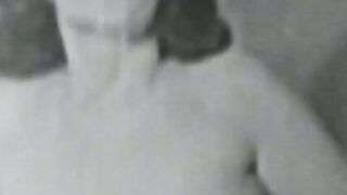 Vintage vixen face sitting and fucks big cock in threesome