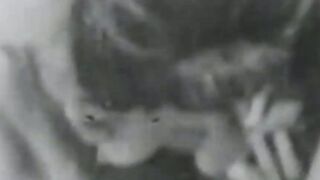 Vintage vixen face sitting and fucks big cock in threesome
