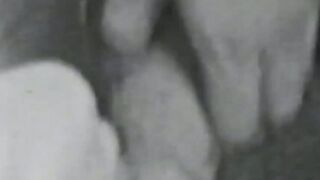 Vintage vixen face sitting and fucks big cock in threesome