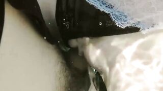 Beauty erotically fucked in her pool and she loves it