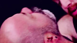 Papa bear destroyed by his favorite cub bareback style