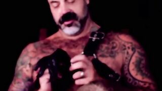 Papa bear destroyed by his favorite cub bareback style