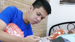Foot fetish teens moan during kinky feet licking and hot BJ