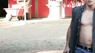 Busty bound babe Missy Martinez rides thick cowboy cock