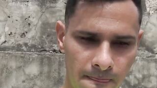 Straight Latino friends fuck doggystyle bareback for cash