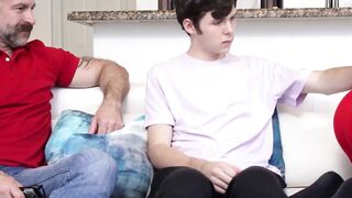 Twinks fingering with voyeur stepdad before pounding raw