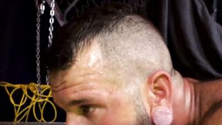 Horny Johnny Hill wears sexy jockstrap during raw fucking