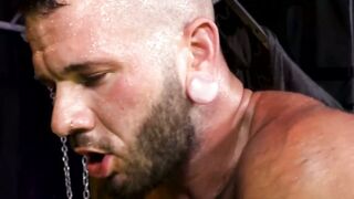 Horny Johnny Hill wears sexy jockstrap during raw fucking