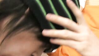 Blonde teen Miles ass stretched hardcore doggystyle after BJ