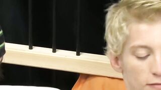 Blonde teen Miles ass stretched hardcore doggystyle after BJ