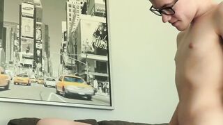 Horny teenager Ethan Steele ass drilled after passionate BJ