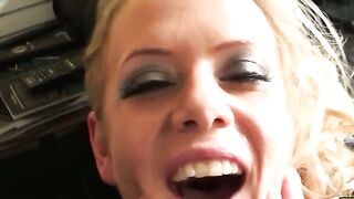 Wicked UK girl gets her face slapped while she fucks hard