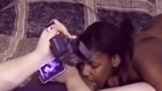 Black woman in retro clip drilled after some sucking