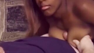Black woman in retro clip drilled after some sucking