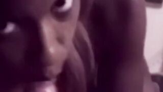 Black woman in retro clip drilled after some sucking