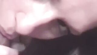 Homemade video of teen blowing and swallowing some cum