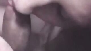 Homemade video of teen blowing and swallowing some cum