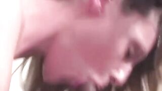Homemade video of teen blowing and swallowing some cum