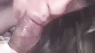Homemade video of teen blowing and swallowing some cum