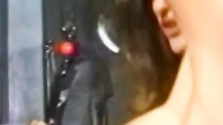 Sub dyke with small tits roughly dominated by kinky dyke