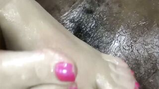 Grandmas Gone Wild Lacey Starr Shows Off Her Sexy Feet Skills in JawDropping DickStroking Scene!