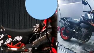 Big fuck with motorcycleta sport ejaculated sperm in the shaft sapment several times