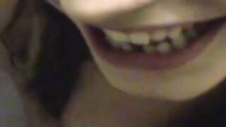 Isabella Kay English gal tricked into sucking on hard chode