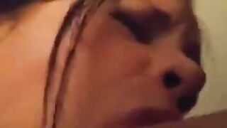 Canadian MILF Gives a Deep Blowjob to Her Neighbor