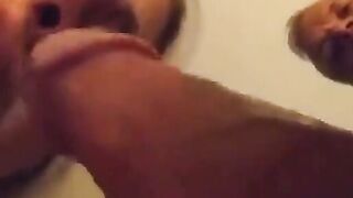 Canadian MILF Gives a Deep Blowjob to Her Neighbor