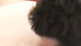 Latino amateur feasting on ass and toes before bareback