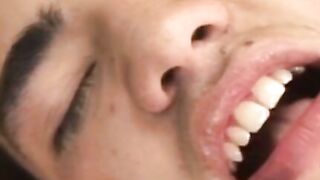 Latino amateur feasting on ass and toes before bareback