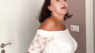 Lucky Guy Fucks Sexy MILF with Big Tits - Rough POV Sex