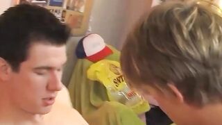 Young men Tory Andrews and Dustin Hawthorne having hot anal