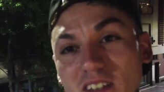 Tatooed str8 Latino jock fucked bareback after sucking cock