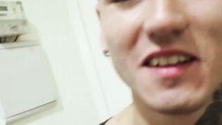 Tatooed str8 Latino jock fucked bareback after sucking cock