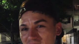 Tatooed str8 Latino jock fucked bareback after sucking cock