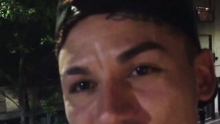 Tatooed str8 Latino jock fucked bareback after sucking cock